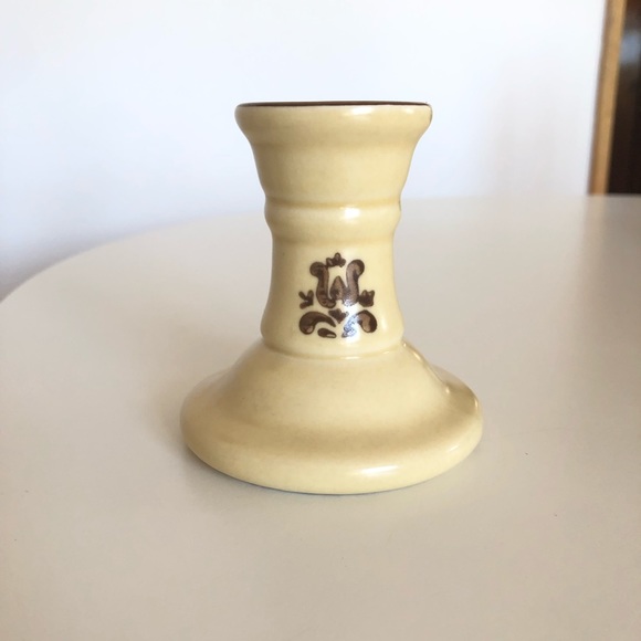 Pfaltzgraff Vintage Village Brown Beige Casserole Dish Napkin & Candle Holder - Picture 5 of 9